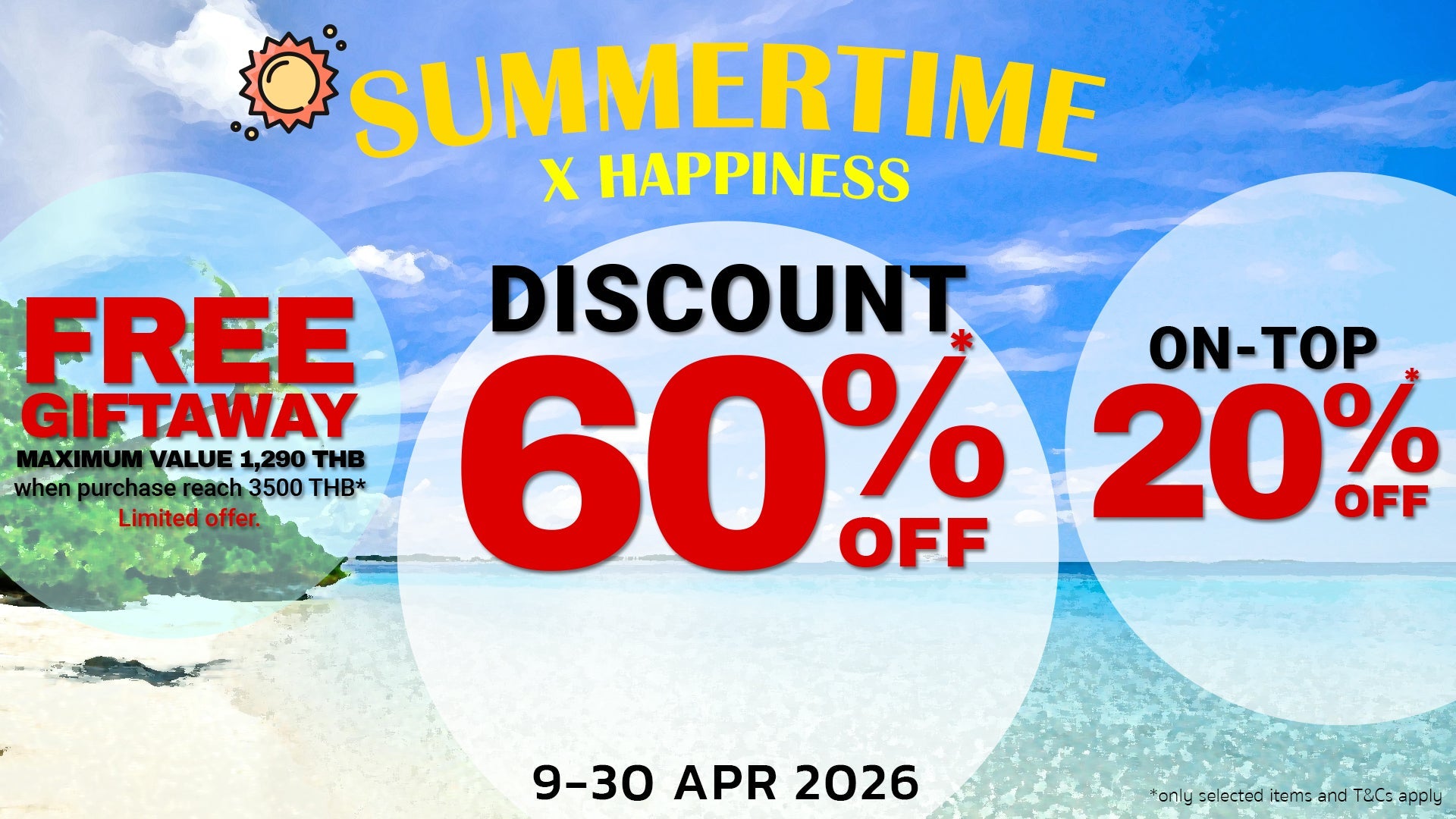 Great Deals and Discount Songkran month