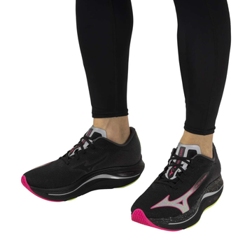 Mizuno Wave Rebellion FLASH2 ブラック/ピンク Mizuno Wave Rebellion Flash 2 Black Pink Yellow width 2E