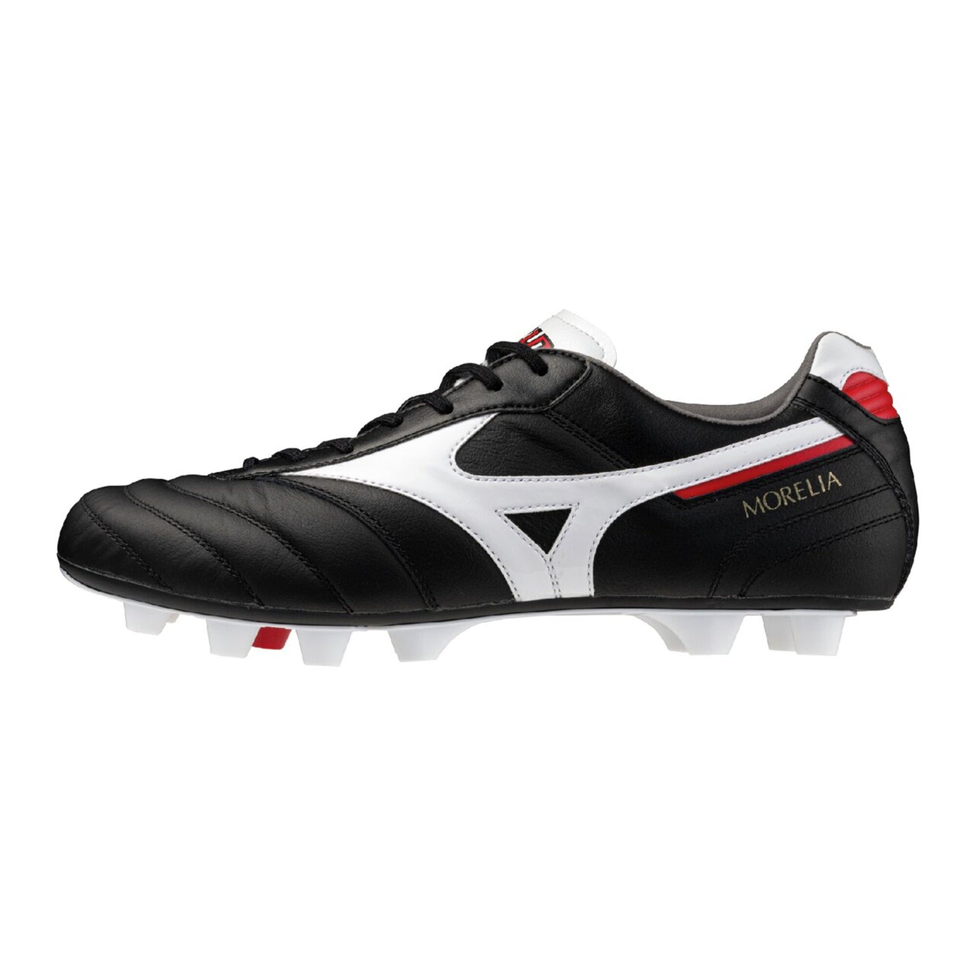 Mizuno Morelia スパイク 黒/白/赤 収納袋付き Mizuno Morelia スパイク 黒/白/赤 収納袋付き