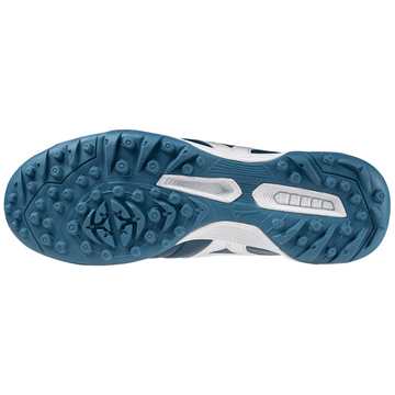 Blue and White TF Artificial Turf Soccer Shoes - Classic